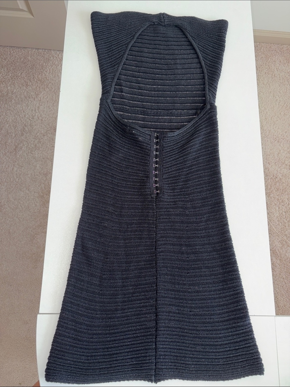 Knit back cut out dress never worn